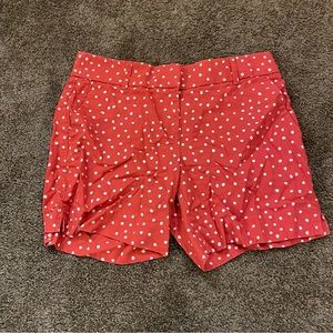 💰 Loft red and white polka dot Rivera shorts💰